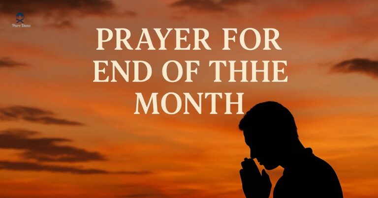 Prayer For End Of The Month