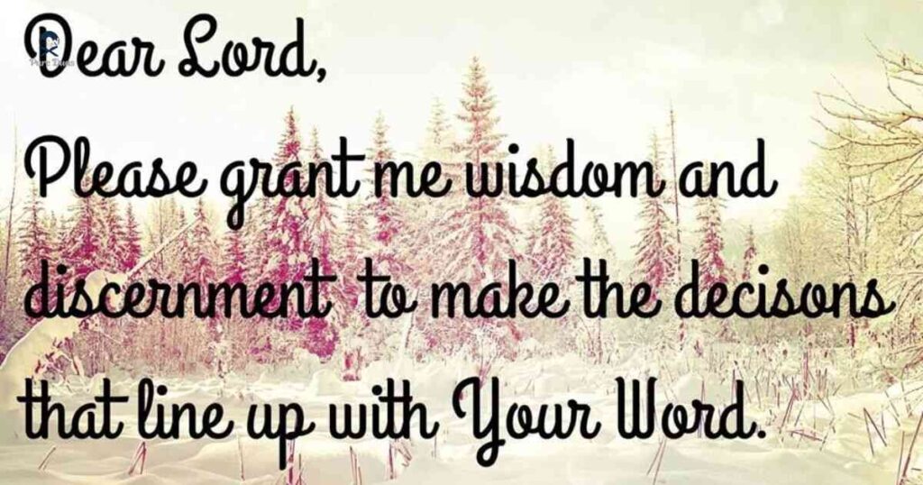 Wisdom and Discernment