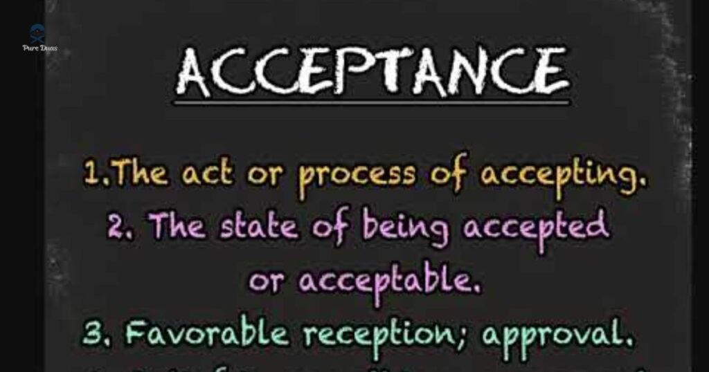 Acceptance as a Way of Life