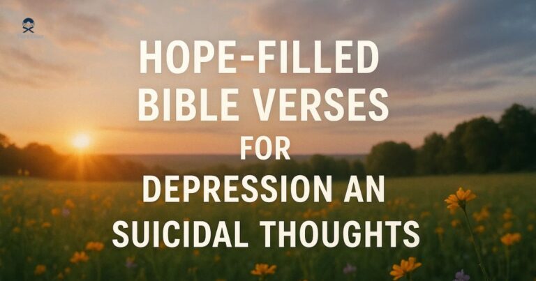 Hope-Filled Bible Verses for Depression and Suicidal Thoughts