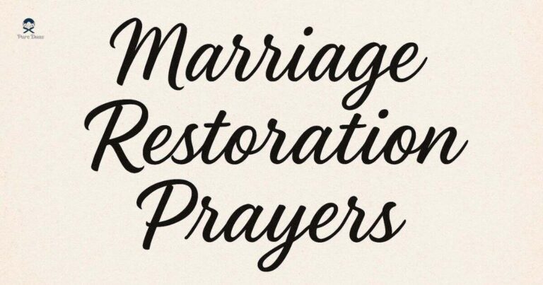 Marriage restoration prayers
