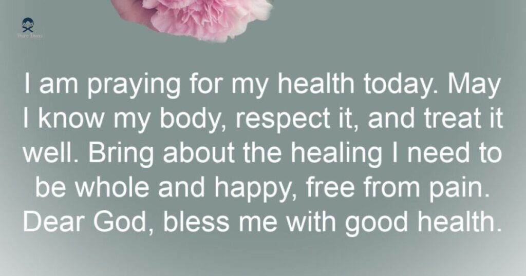 Morning Prayer for Good Health