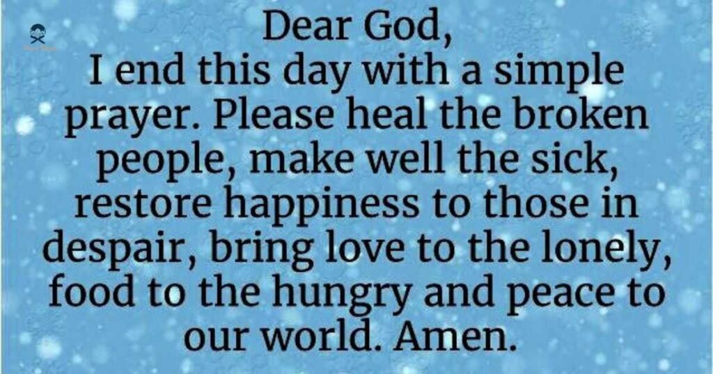 Powerful Prayer for End of Day Reflection