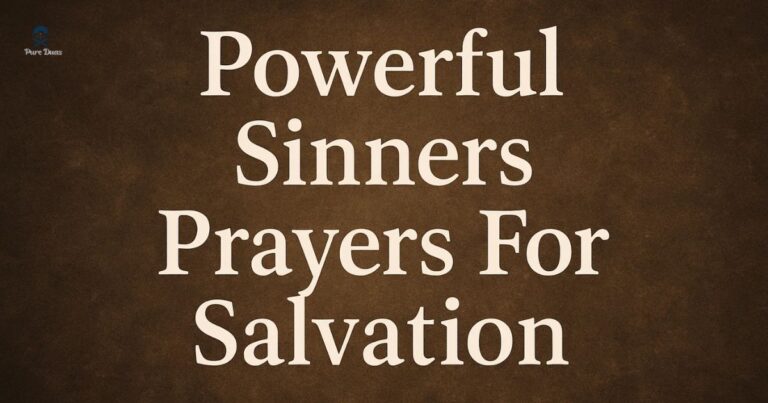 Powerful Sinners Prayers For Salvation