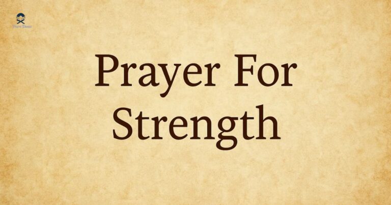 Prayer For Strength