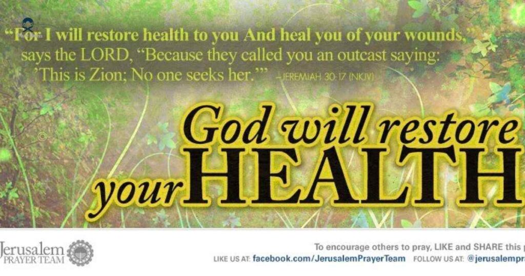 Prayer To Restore Your Son's Health