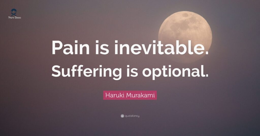 Suffering enables us to get a bigger picture