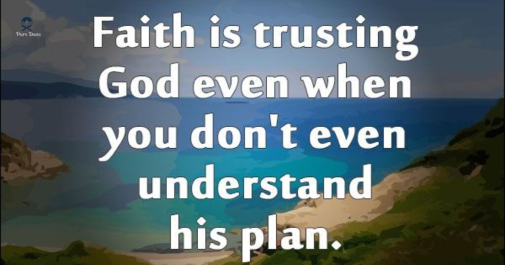 Trust God Because He Has a Plan