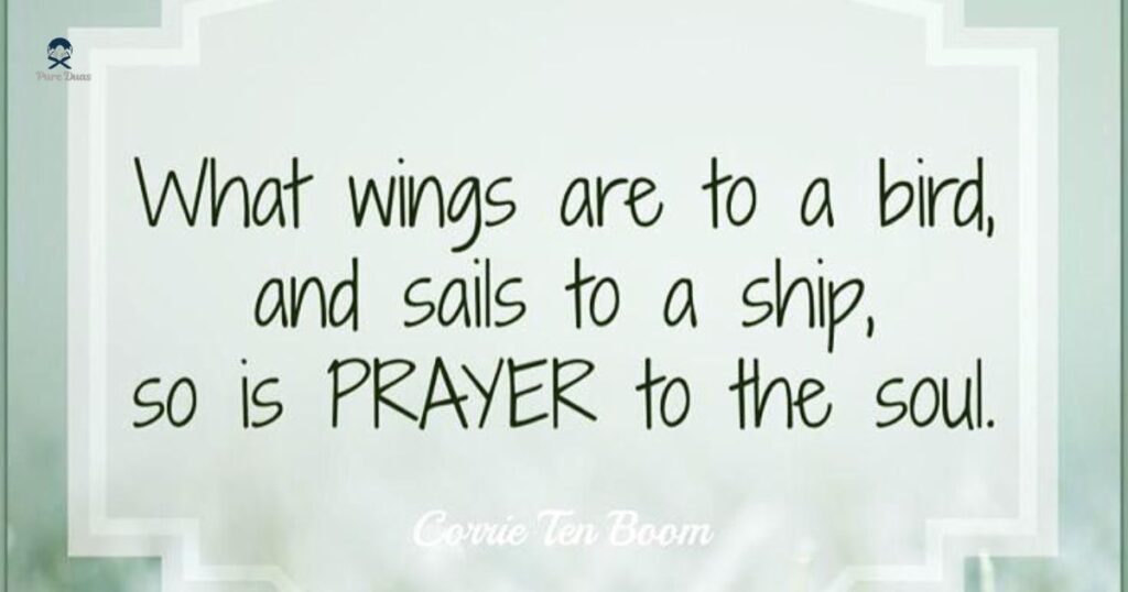 What is to be in a prayer?
