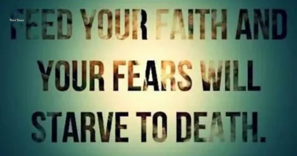 What does faith over fear mean?