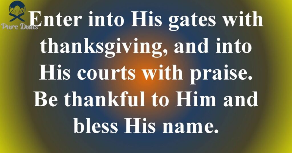 Examples of Scripture for Opening a Worship Service