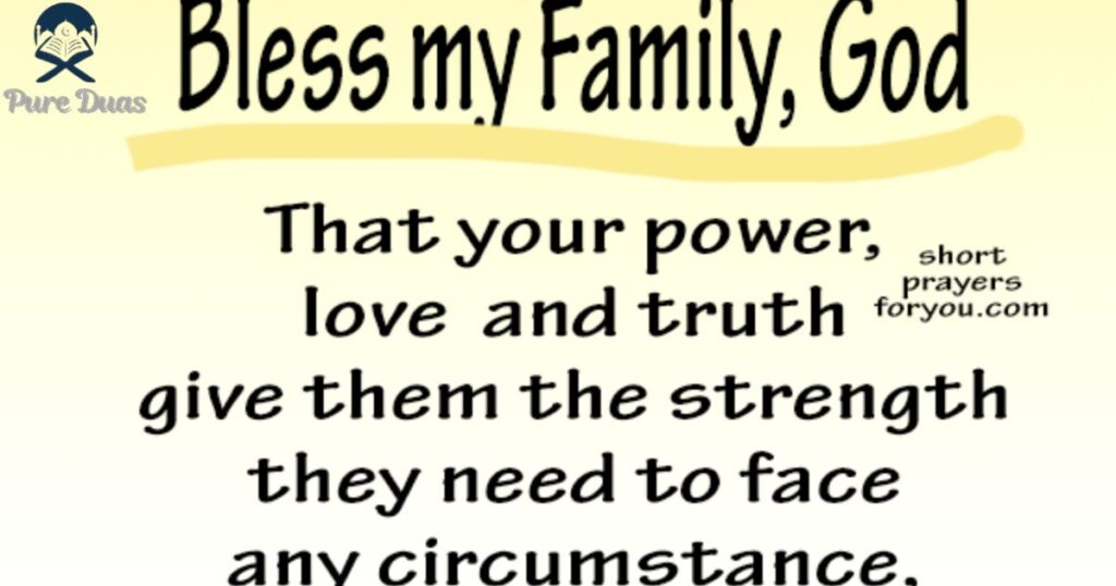 Short Prayer For Protecting Your Family
