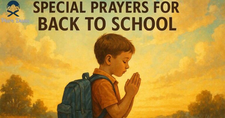 Special Prayers for Back to School