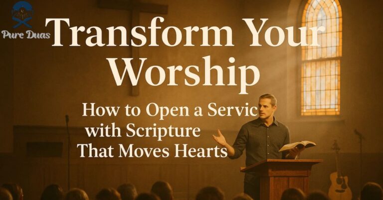 Transform Your Worship: How to Open a Service with Scripture That Moves Hearts