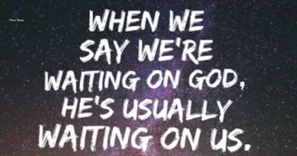 What do I do while waiting on God?