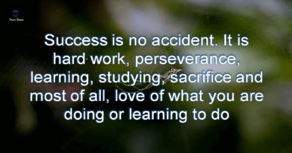 What does an example of perseverance in the Holy Book mean?