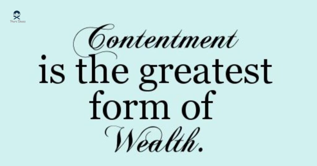 What is true contentment?