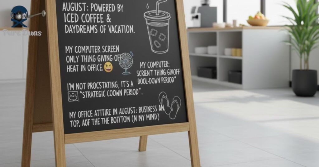 Funny August Quotes for Work