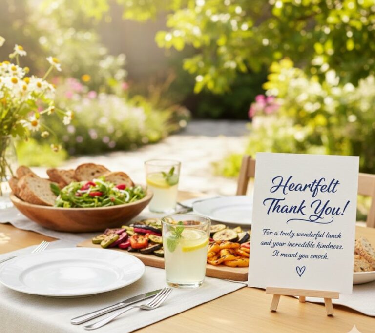 Heartfelt Thank You Messages for Lunch That Show Real Appreciation