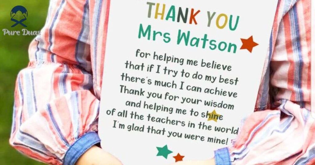 Short Thank You Messages for Daycare Teachers