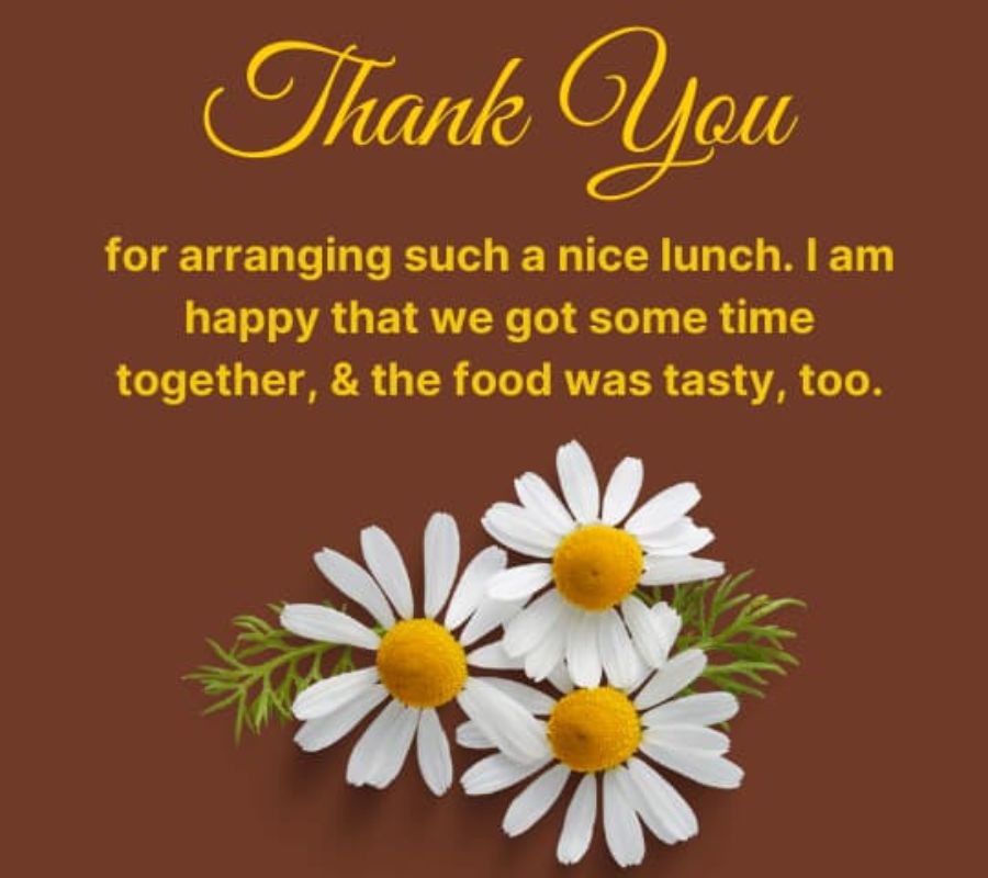 Short Thank You Messages for Lunch