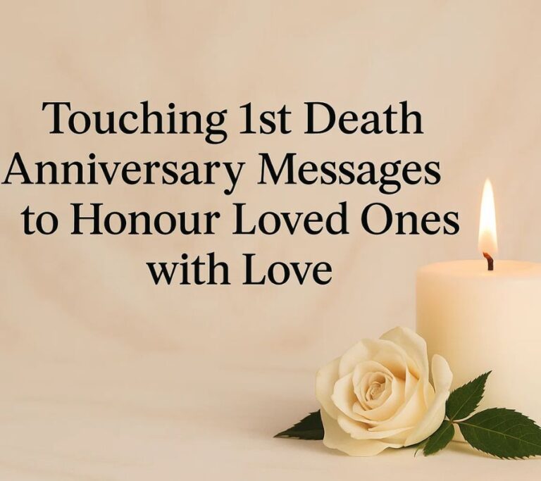 Touching 1st Death Anniversary Messages to Honour Loved Ones with Love