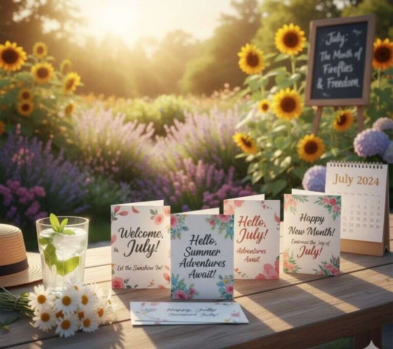 Welcome July Quotes, Messages and Cards
